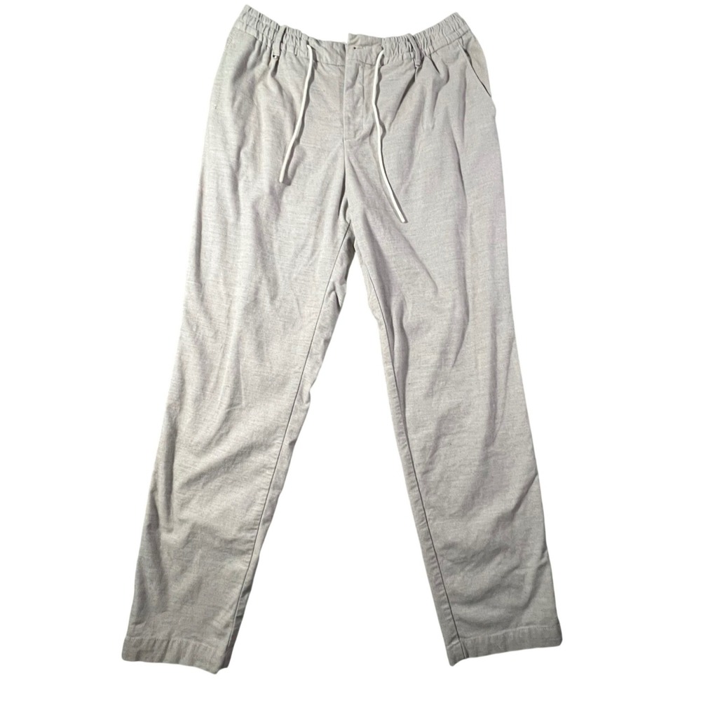BOSS Hugo Boss Trousers Mens 36 Beige Drawstring Elastic Waist Chino Jogger